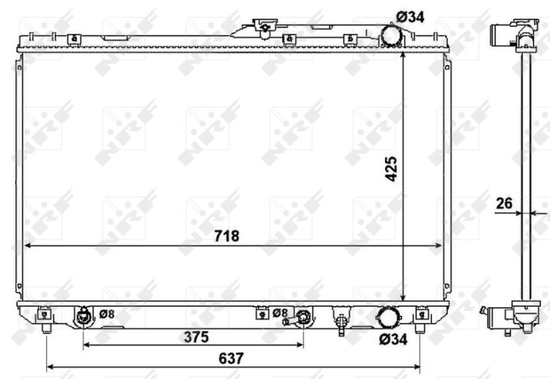 NRF 53962 Radiator, engine cooling