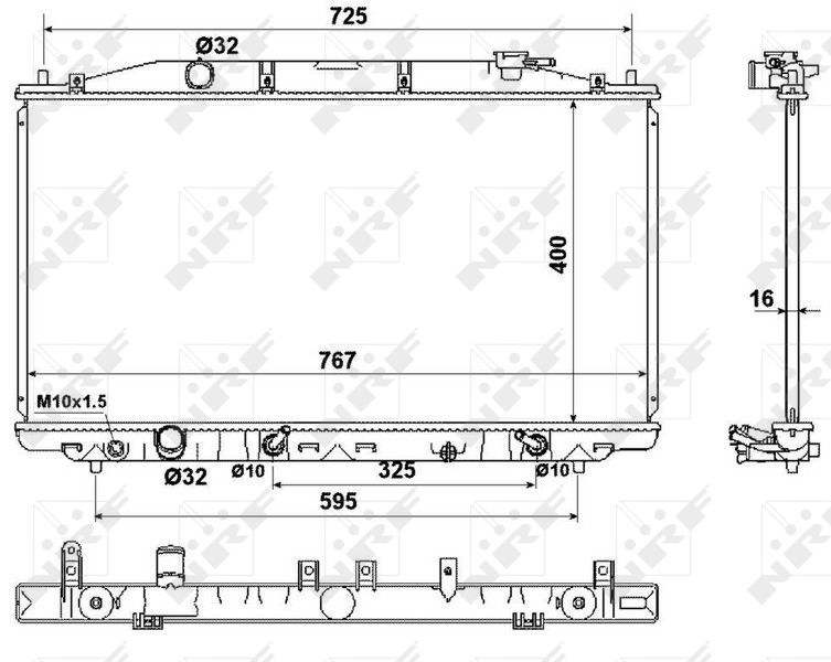 NRF 53971 Radiator, engine cooling