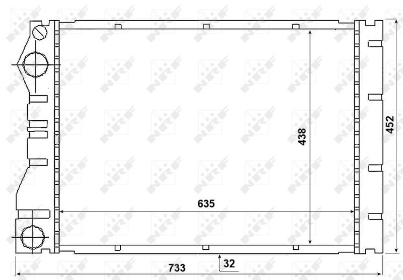 NRF 53975 Radiator, engine cooling