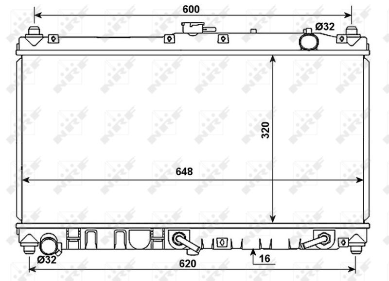 NRF 53977 Radiator, engine cooling