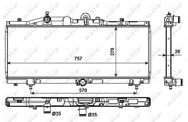 NRF 53983 Radiator, engine cooling