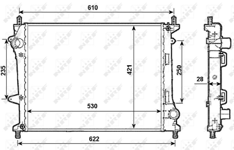 NRF 53987 Radiator, engine cooling