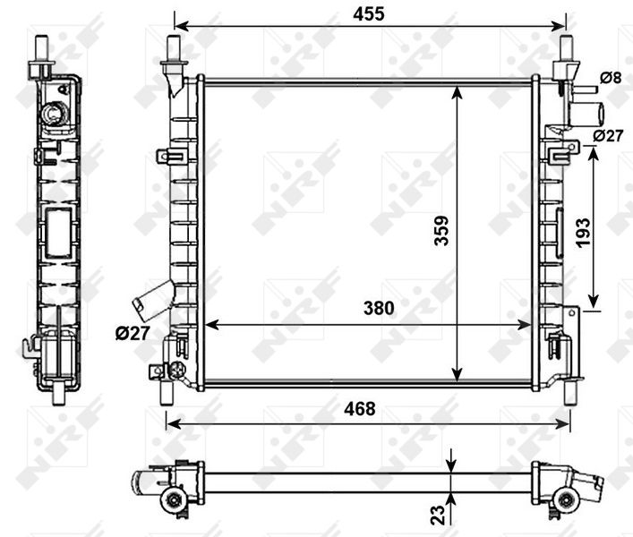 NRF 53989 Radiator, engine cooling
