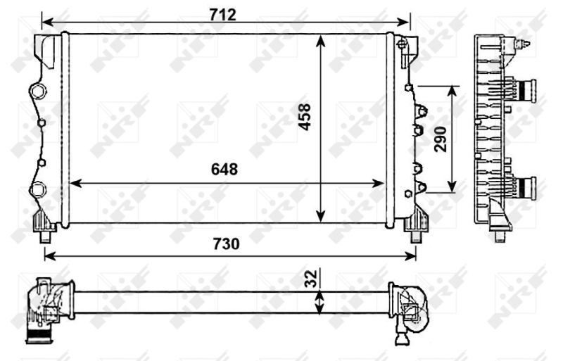 NRF 53990 Radiator, engine cooling