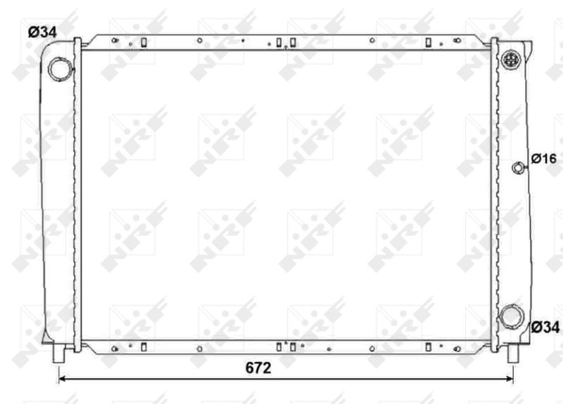 NRF 53995 Radiator, engine cooling