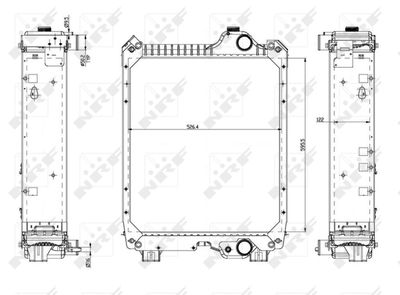 Radiator, engine cooling NRF 54082