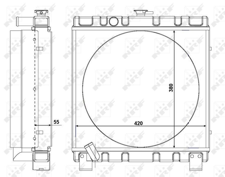 NRF 54105 Radiator, engine cooling
