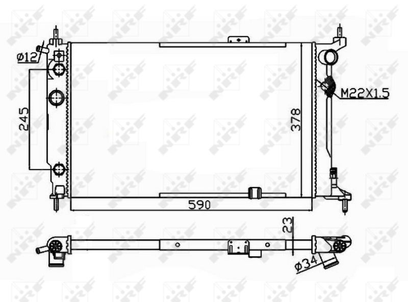 NRF 54201 Radiator, engine cooling