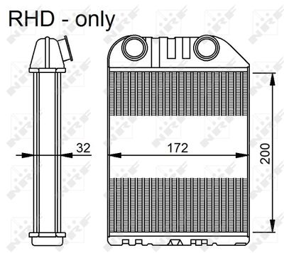 Heat Exchanger, interior heating NRF 54286