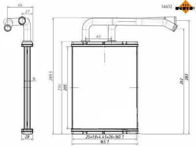 Heat Exchanger, interior heating NRF 54432