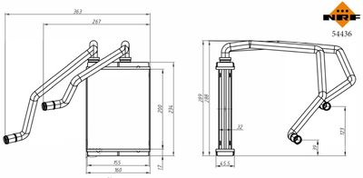 Heat Exchanger, interior heating NRF 54436