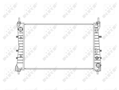 Radiator, engine cooling NRF 54503