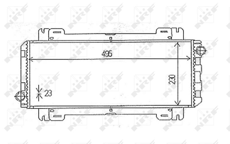 NRF 54613 Radiator, engine cooling