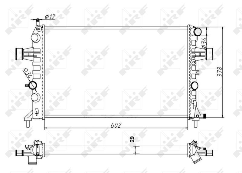 NRF 54668A Radiator, engine cooling