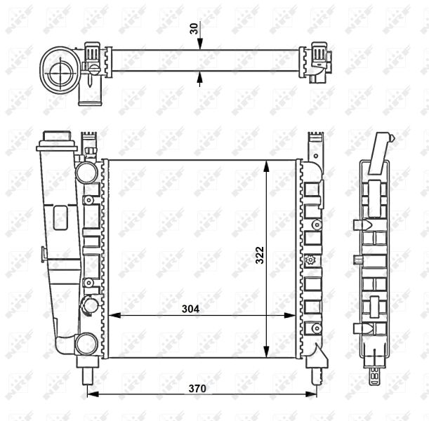 NRF 54679 Radiator, engine cooling