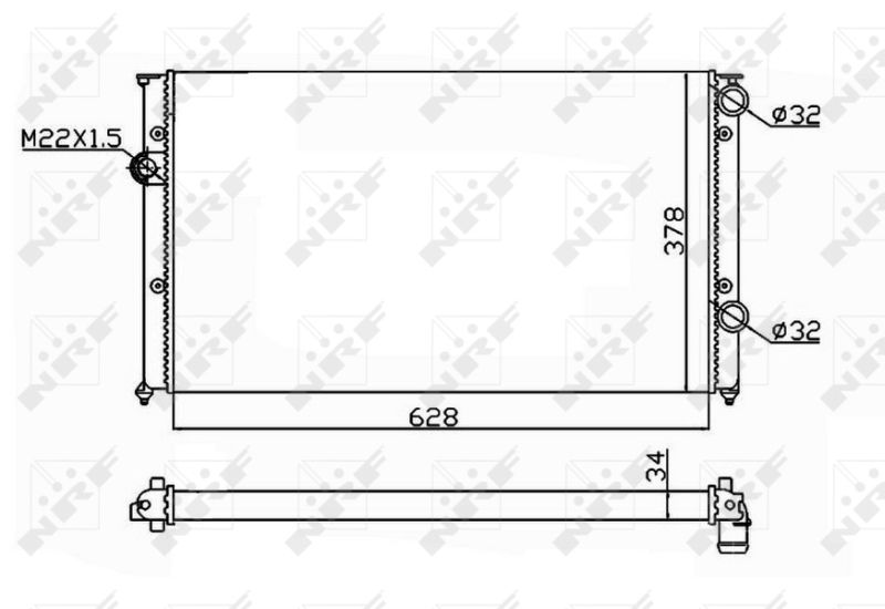 NRF 54693 Radiator, engine cooling