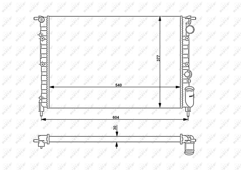 NRF 54706 Radiator, engine cooling