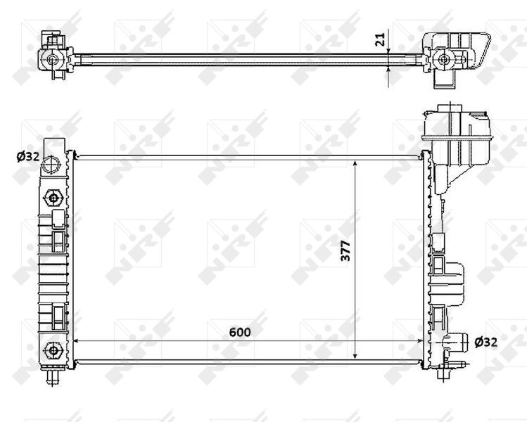NRF 54718 Radiator, engine cooling