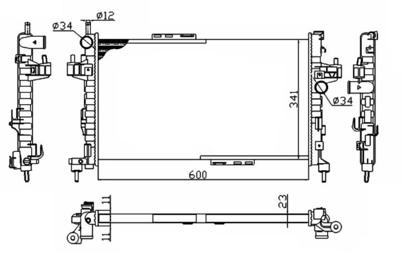 NRF 54753A Radiator, engine cooling