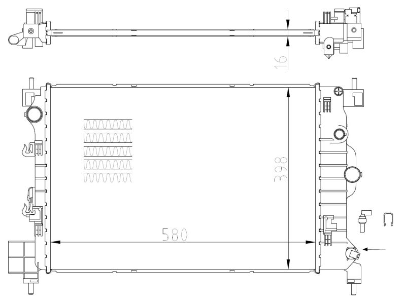 NRF 550003 Radiator, engine cooling