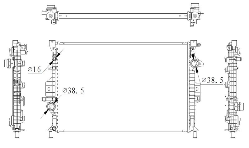 NRF 550006 Radiator, engine cooling