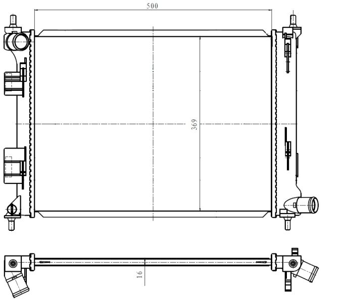NRF 550010 Radiator, engine cooling
