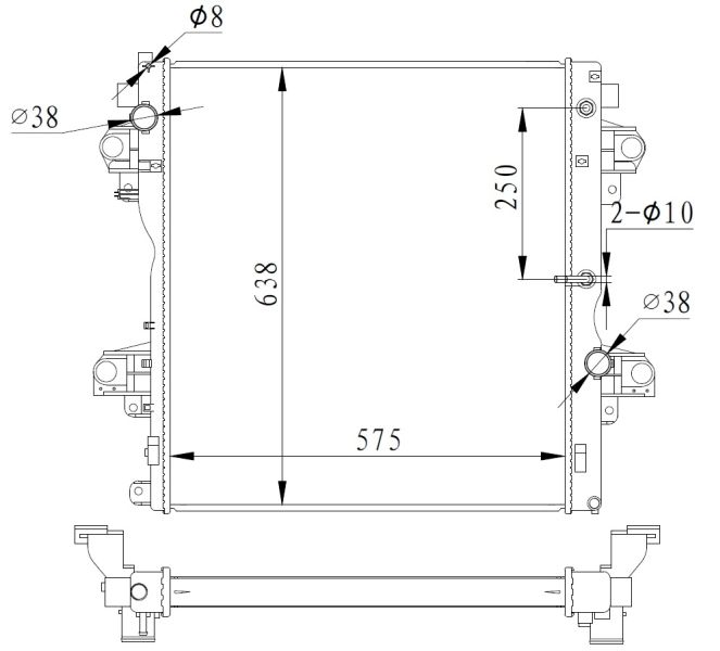 NRF 550018 Radiator, engine cooling