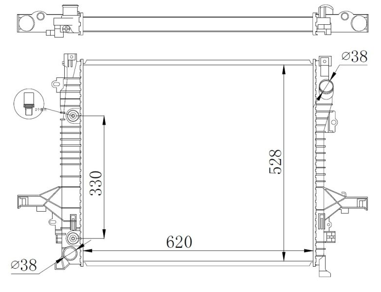 NRF 550019 Radiator, engine cooling