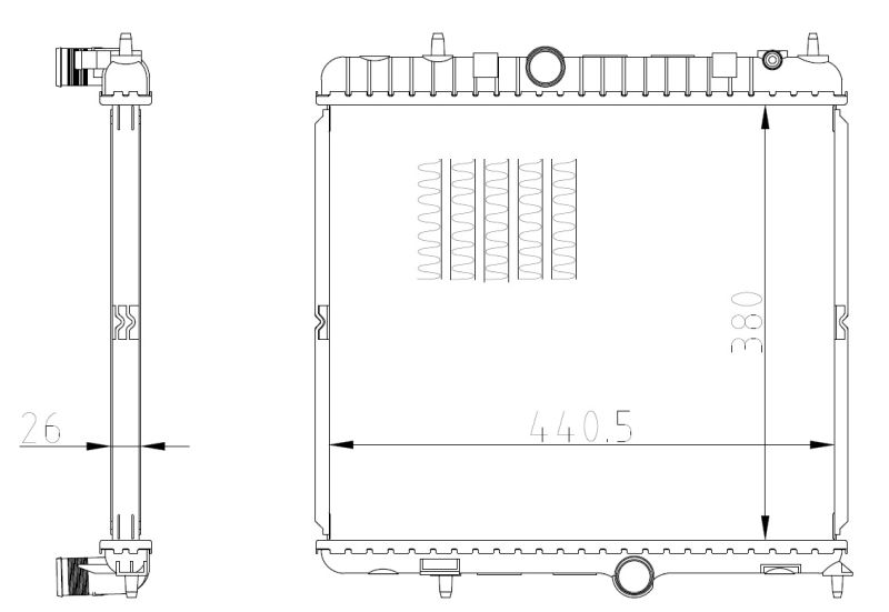 NRF 550021 Radiator, engine cooling