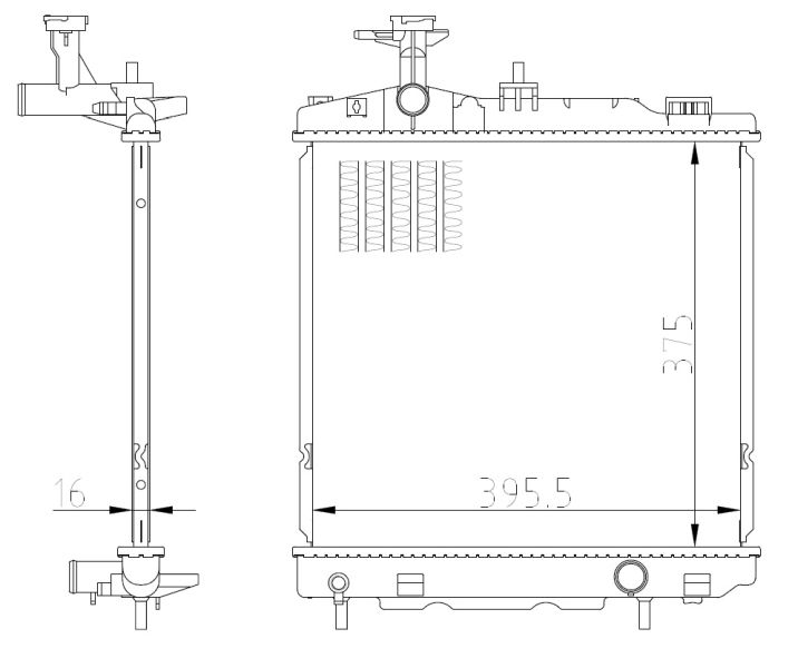 NRF 550022 Radiator, engine cooling