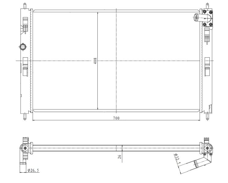 NRF 550023 Radiator, engine cooling
