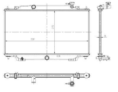 Radiator, engine cooling NRF 550024