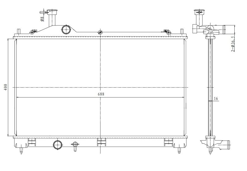 NRF 550025 Radiator, engine cooling
