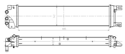 Radiator, engine cooling NRF 550026