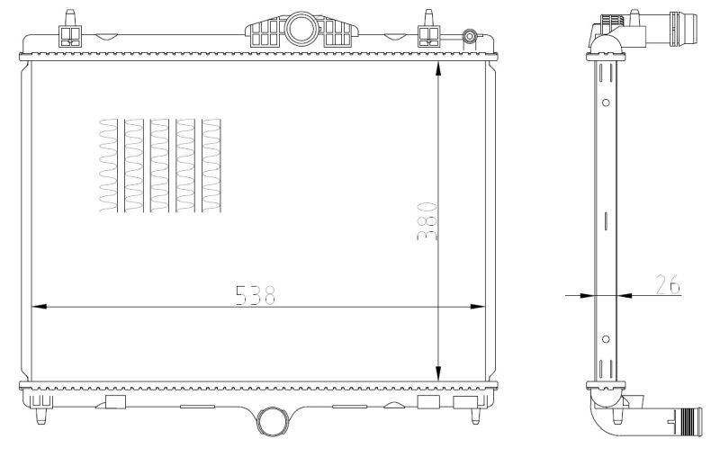NRF 550027 Radiator, engine cooling