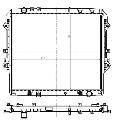 Radiator, engine cooling NRF 550032
