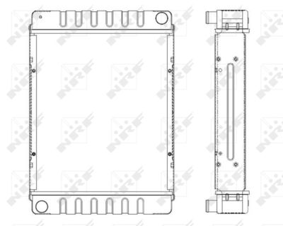 Radiator, engine cooling NRF 55313