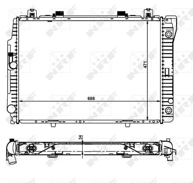 NRF 55315 Radiator, engine cooling