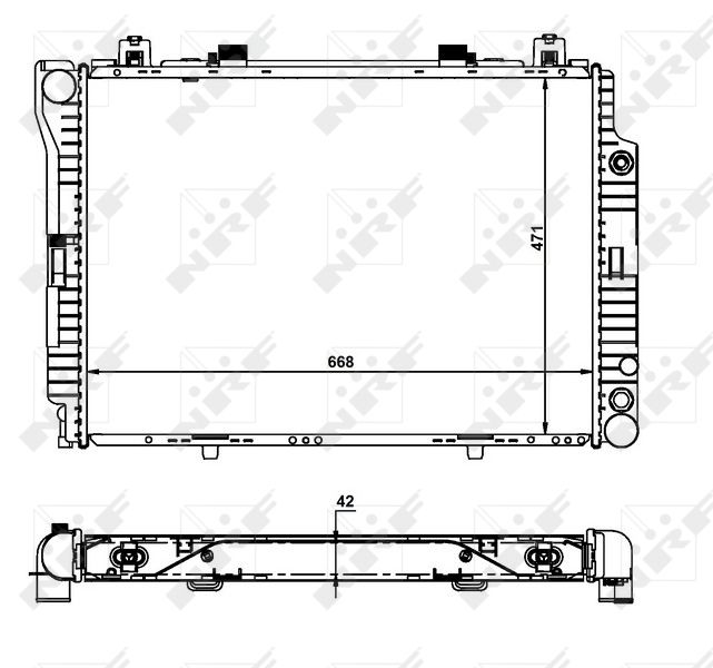NRF 55316 Radiator, engine cooling