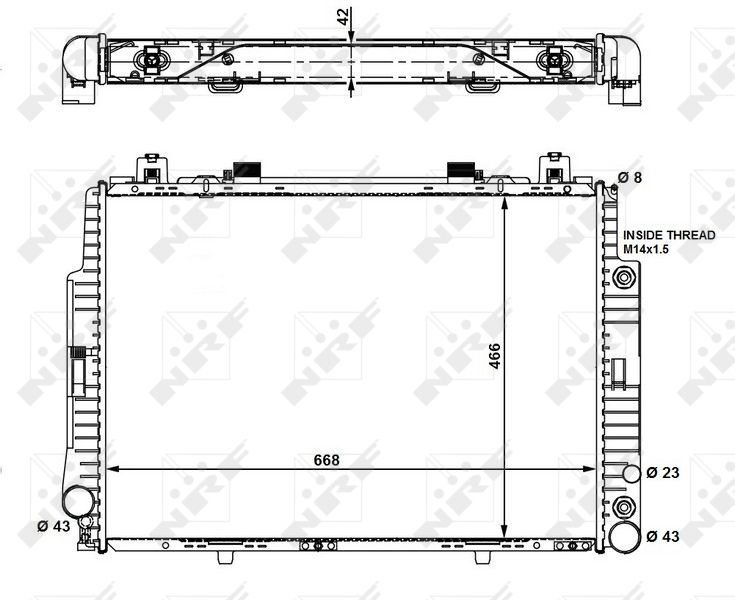 NRF 55320 Radiator, engine cooling