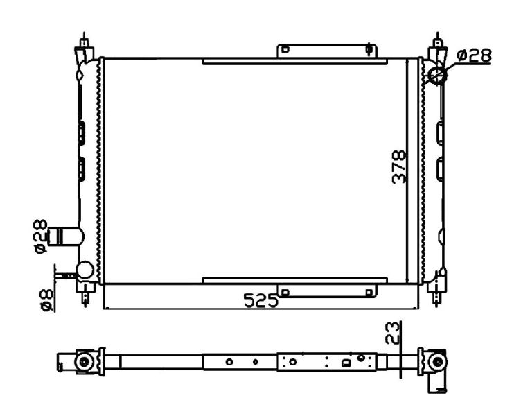 NRF 55326A Radiator, engine cooling