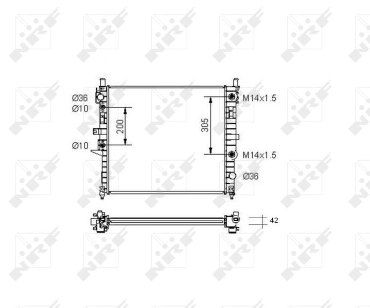 NRF 55336 Radiator, engine cooling