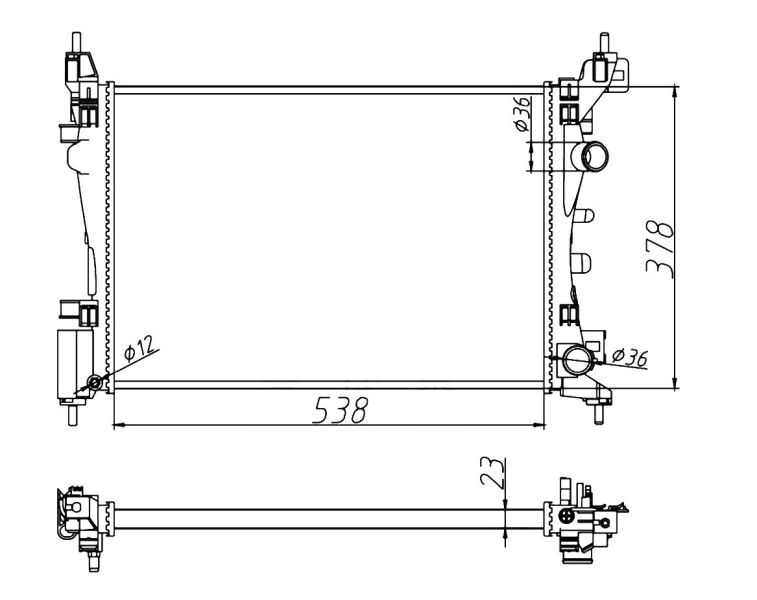 NRF 55341A Radiator, engine cooling