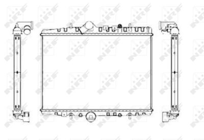 Radiator, engine cooling NRF 55346