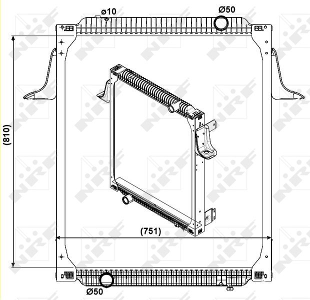 NRF 559563 Radiator, engine cooling