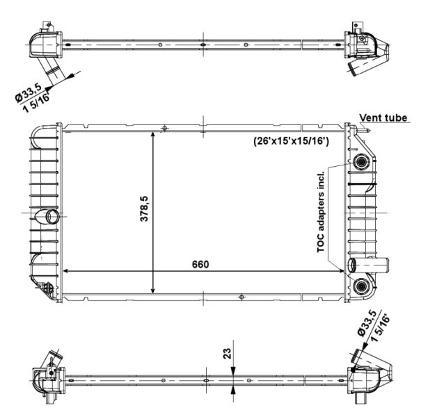 NRF 56007 Radiator, engine cooling