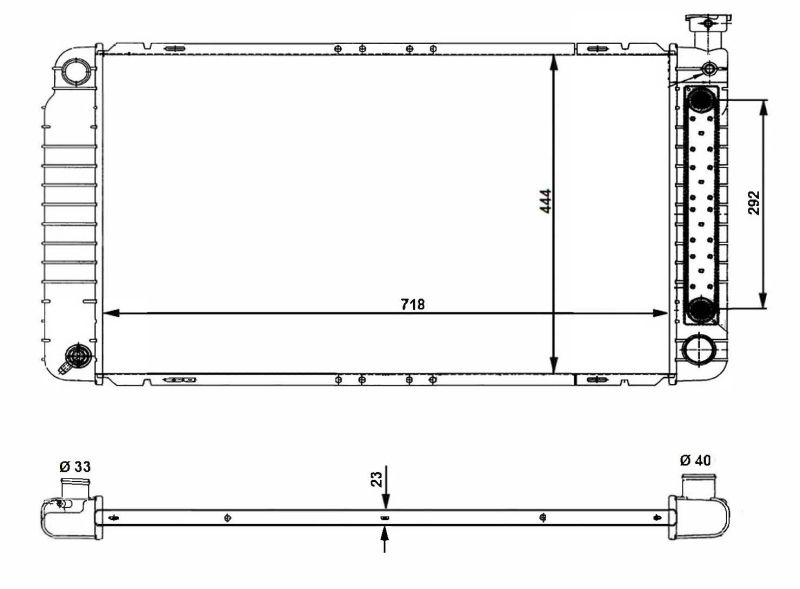 NRF 56012 Radiator, engine cooling