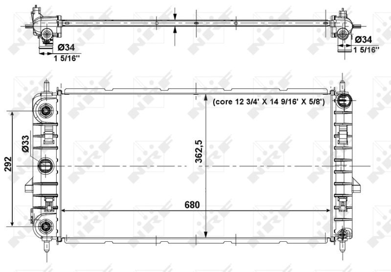 NRF 56014 Radiator, engine cooling