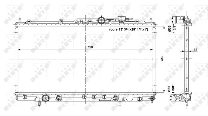 NRF 56019 Radiator, engine cooling