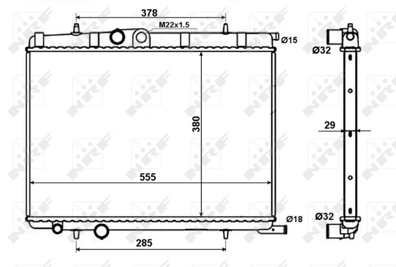 NRF 56021 Radiator, engine cooling